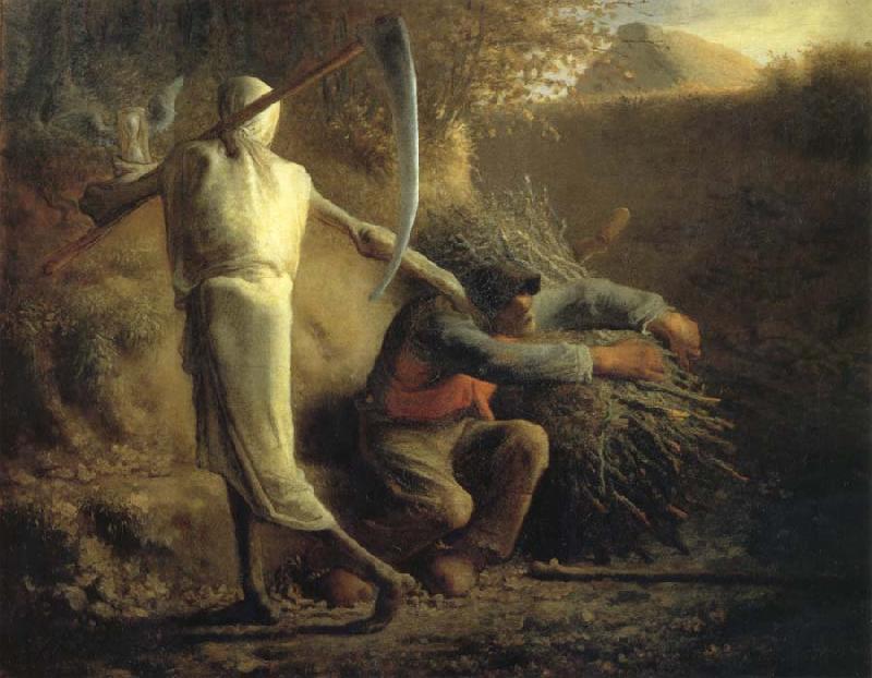 Jean Francois Millet Death and the woodcutter Sweden oil painting art